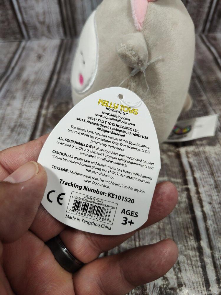 Squishmallow Sophie the Sheep Bunny Ears 4.5" Kids Kelly Toy Gift Plush New - Picture 4 of 8